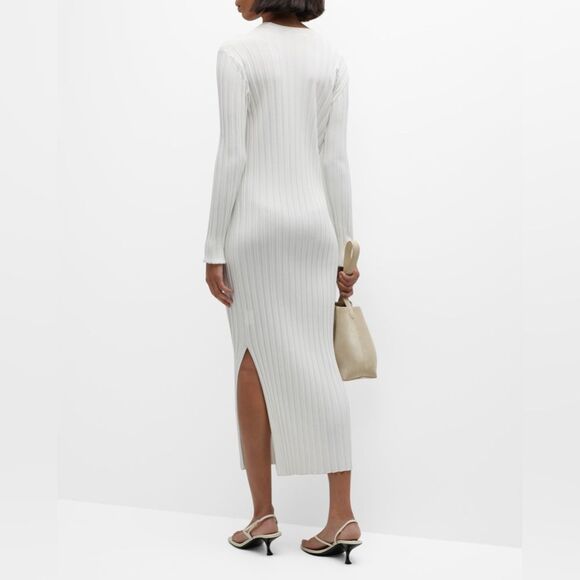 ✨NWT✨ - FRAME ribbed sweater dress in offwhite, size XL $498 RUNS SMALL!! - Picture 5 of 16